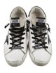 Golden Goose Leather Printed Sneakers