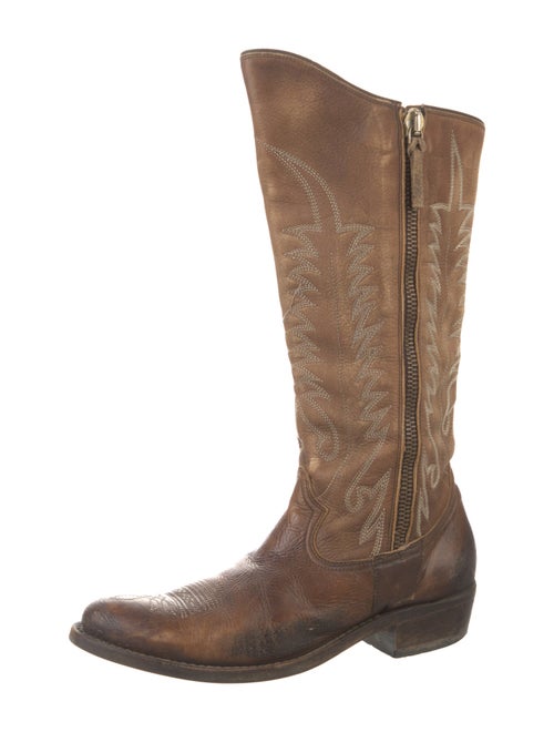 Golden Goose Leather Western Boots