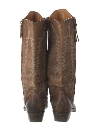 Golden Goose Leather Western Boots