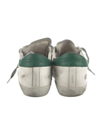 Golden Goose Leather Colorblock Pattern Sneakers