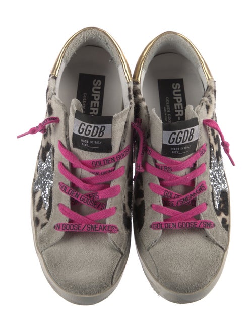 Golden Goose Ponyhair Animal Print Sneakers