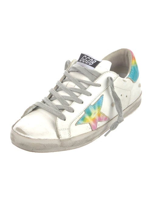 Golden Goose Leather Distressed Accents Sneakers