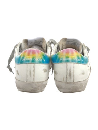 Golden Goose Leather Distressed Accents Sneakers
