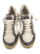 Golden Goose Leather Printed Sneakers