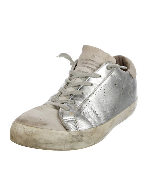 Golden Goose Leather Distressed Accents Sneakers