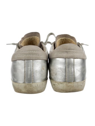 Golden Goose Leather Distressed Accents Sneakers