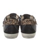 Golden Goose Leather Animal Print Sneakers