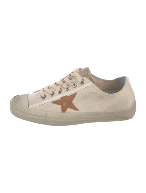 Golden Goose Canvas Glitter Accents Sneakers