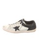 Golden Goose Leather Colorblock Pattern Sneakers