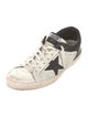Golden Goose Leather Colorblock Pattern Sneakers