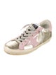 Golden Goose Leather Printed Sneakers