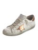 Golden Goose Leather Printed Sneakers