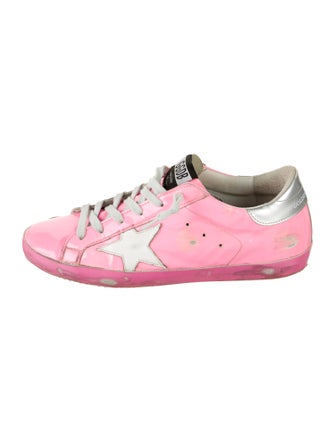 Golden Goose Patent Leather Printed Sneakers