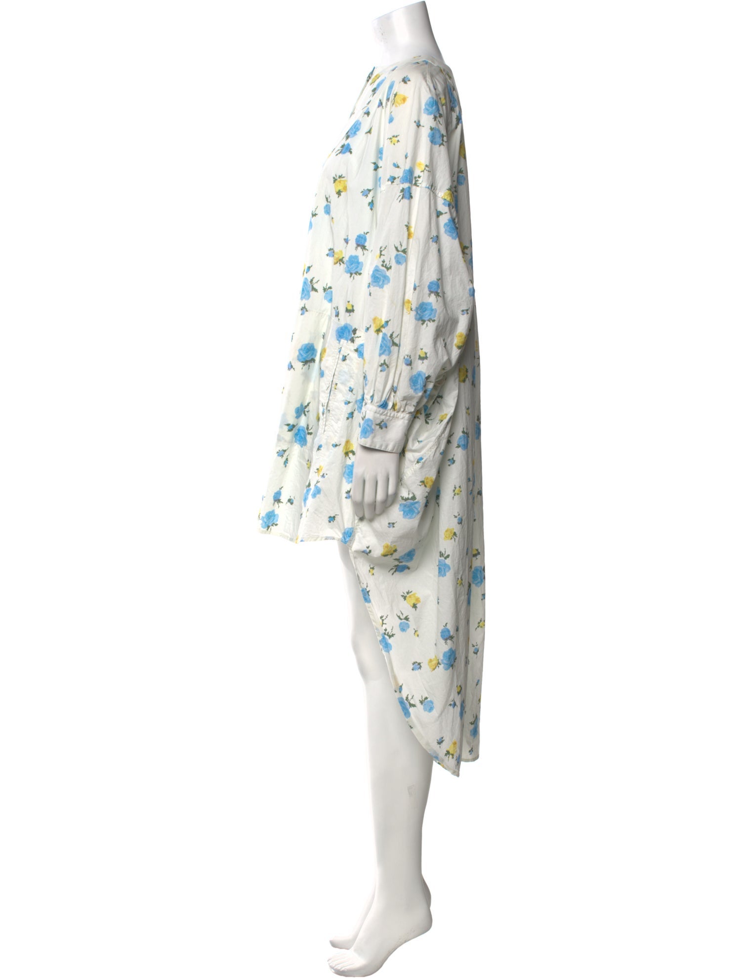 Golden Goose Floral Print Midi Length Dress