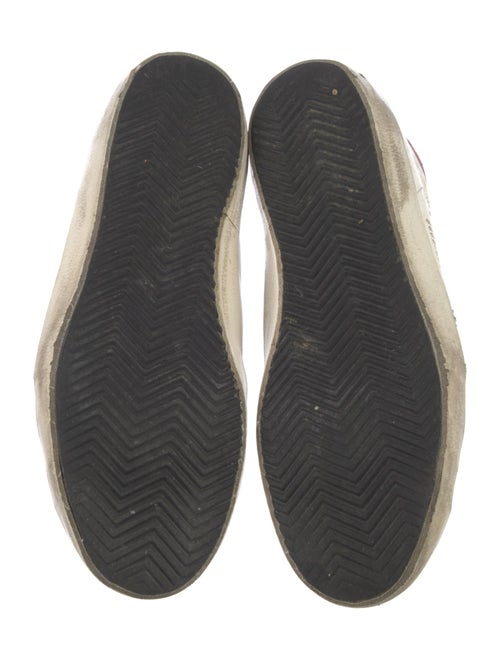 Golden Goose Leather Animal Print Sneakers