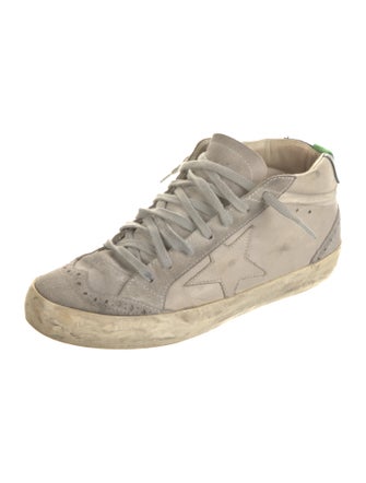 Golden Goose Leather Distressed Accents Sneakers