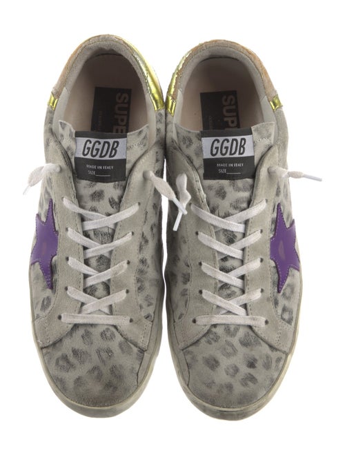 Golden Goose Suede Animal Print Sneakers