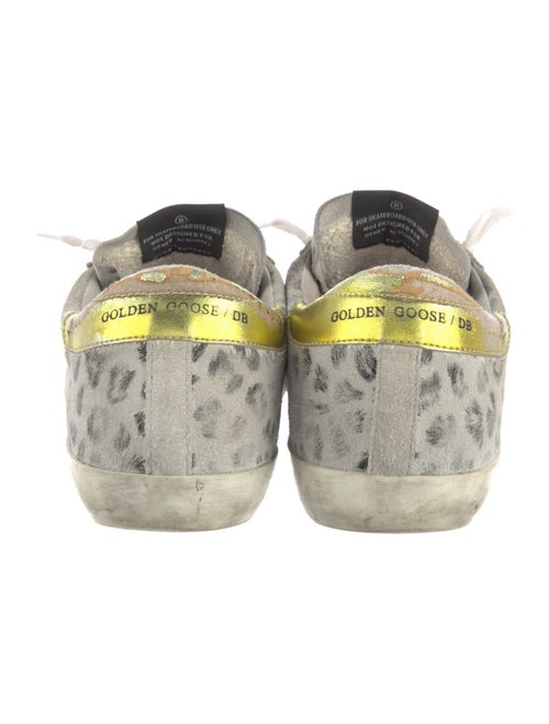 Golden Goose Suede Animal Print Sneakers