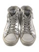 Golden Goose Leather Printed Sneakers