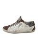 Golden Goose Leather Colorblock Pattern Sneakers
