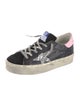 Golden Goose Leather Printed Sneakers