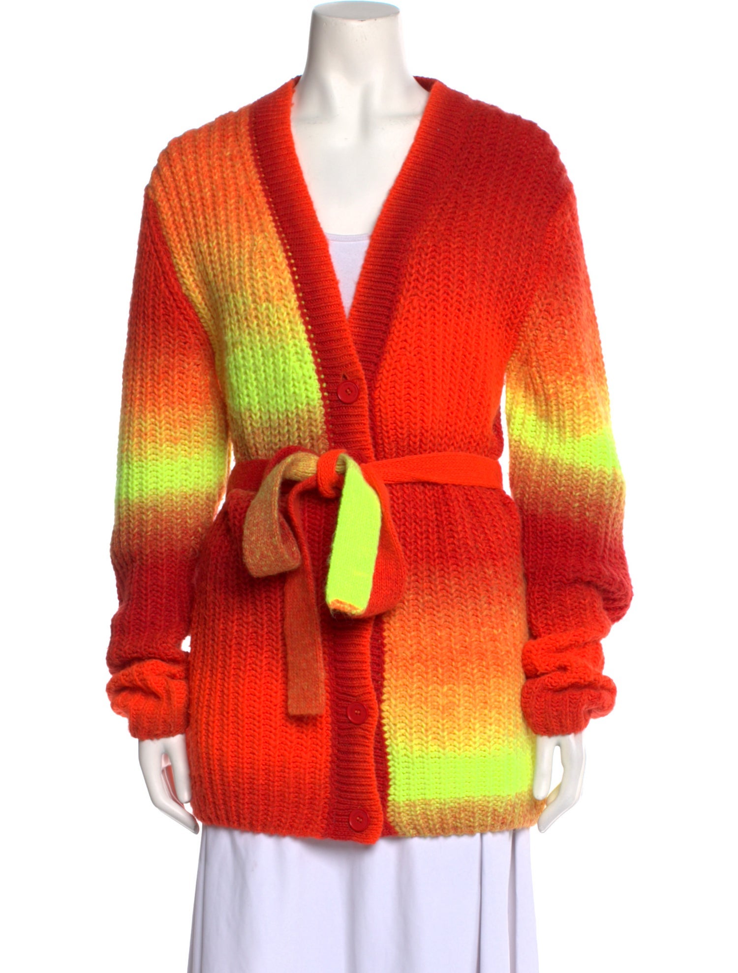 Golden Goose Colorblock Pattern V-Neck Sweater