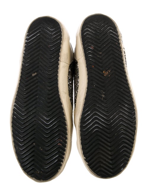 Golden Goose Leather Animal Print Sneakers