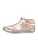 Golden Goose Leather Printed Sneakers