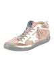 Golden Goose Leather Printed Sneakers