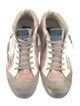 Golden Goose Leather Printed Sneakers