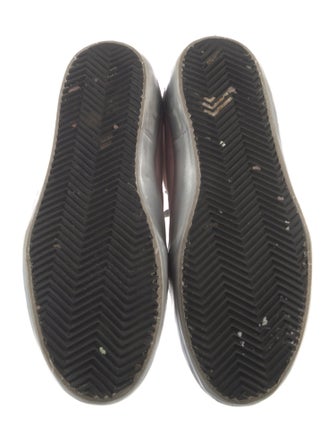 Golden Goose Leather Printed Sneakers