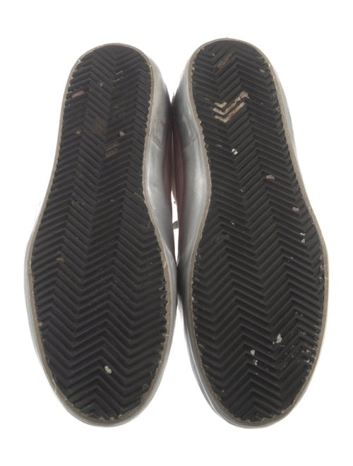 Golden Goose Leather Printed Sneakers