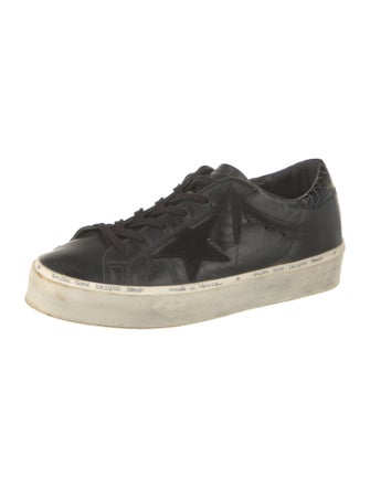 Golden Goose Leather Distressed Accents Sneakers