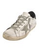 Golden Goose Leather Printed Sneakers