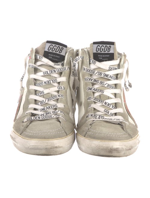 Golden Goose Leather Distressed Accents Sneakers