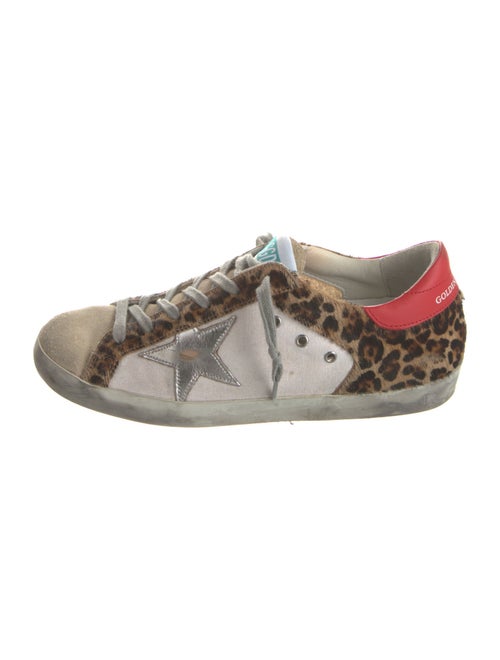 Golden Goose Canvas Animal Print Sneakers
