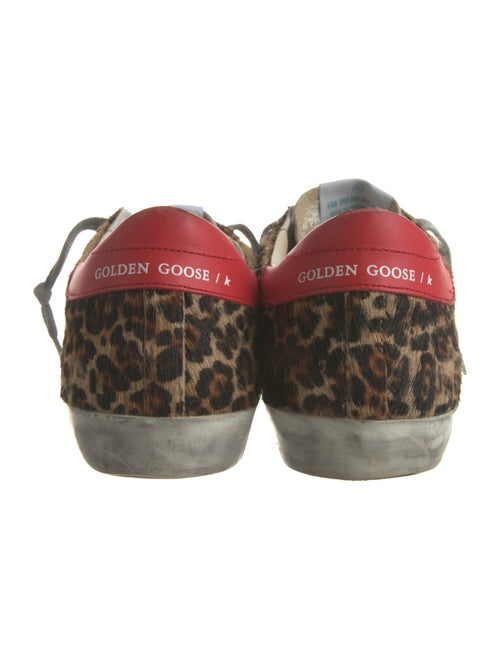 Golden Goose Canvas Animal Print Sneakers