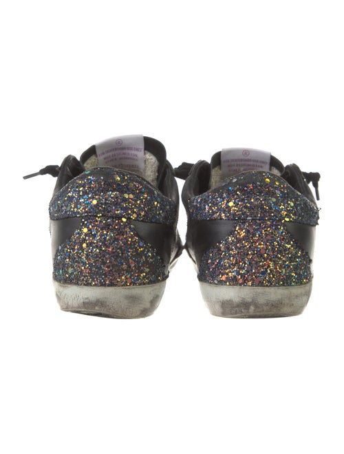 Golden Goose Leather Printed Sneakers