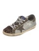 Golden Goose Leather Printed Sneakers