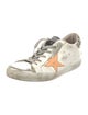 Golden Goose Leather Graphic Print Sneakers