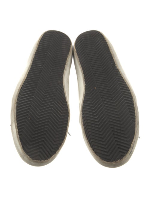 Golden Goose Leather Graphic Print Sneakers