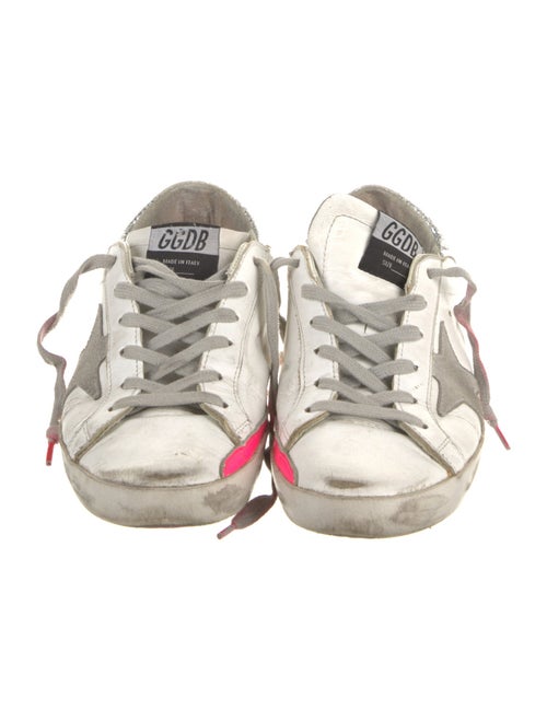 Golden Goose Leather Printed Sneakers
