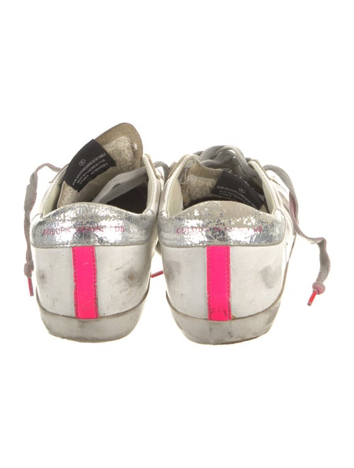 Golden Goose Leather Printed Sneakers