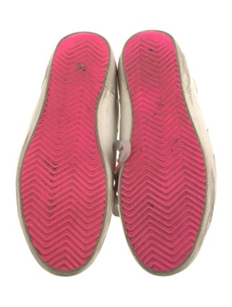 Golden Goose Leather Printed Sneakers