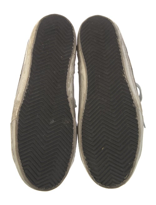 Golden Goose Canvas Animal Print Wedge Sneakers