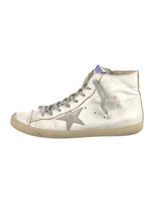 Golden Goose Leather Distressed Accents Sneakers