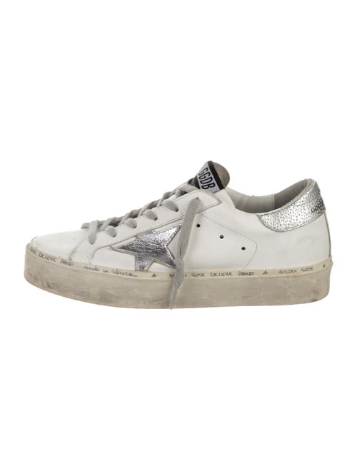 Golden Goose Leather Printed Sneakers