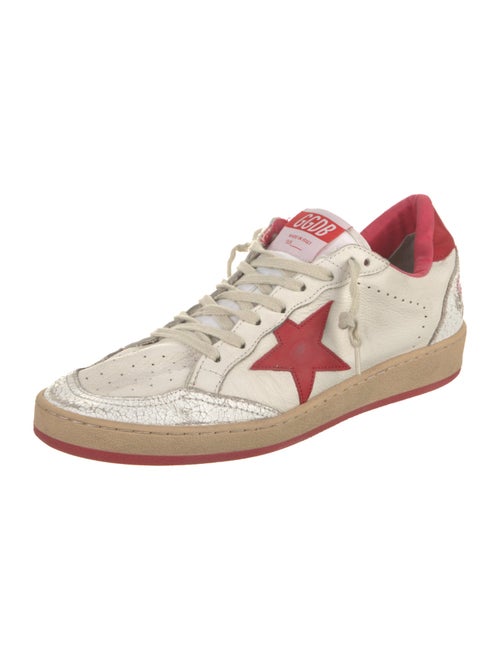 Golden Goose Leather Printed Sneakers