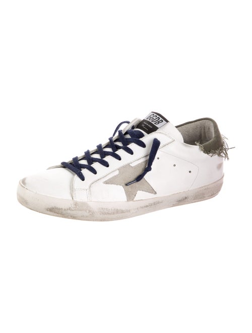 Golden Goose Leather Graphic Print Sneakers