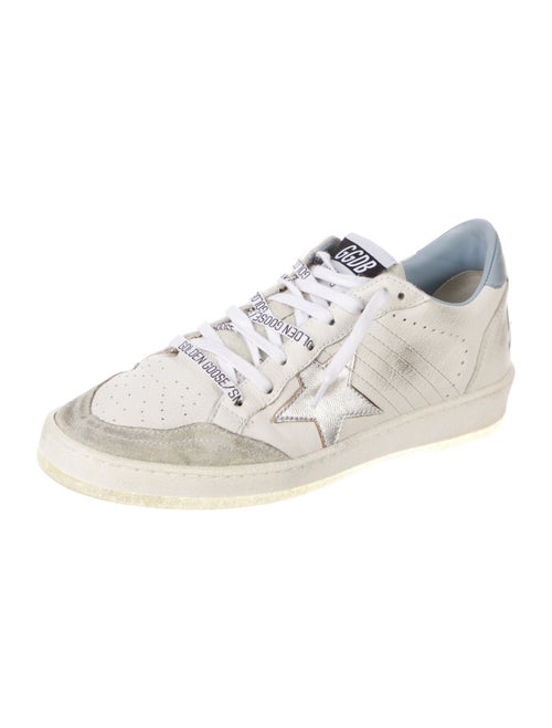 Golden Goose Leather Printed Sneakers